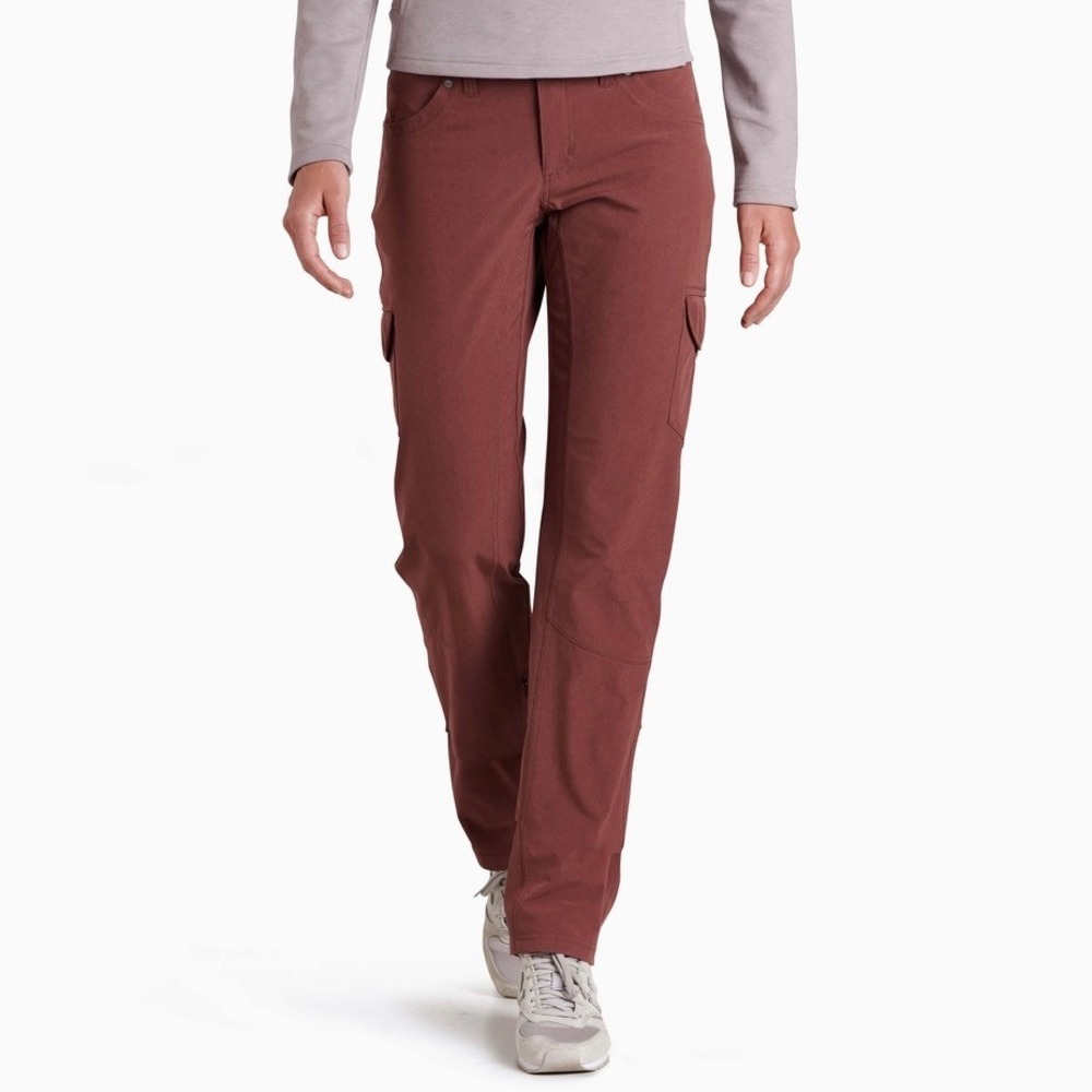 Kuhl Women's FreeFlex Roll-Up Pant, Red Sz 4 Reg